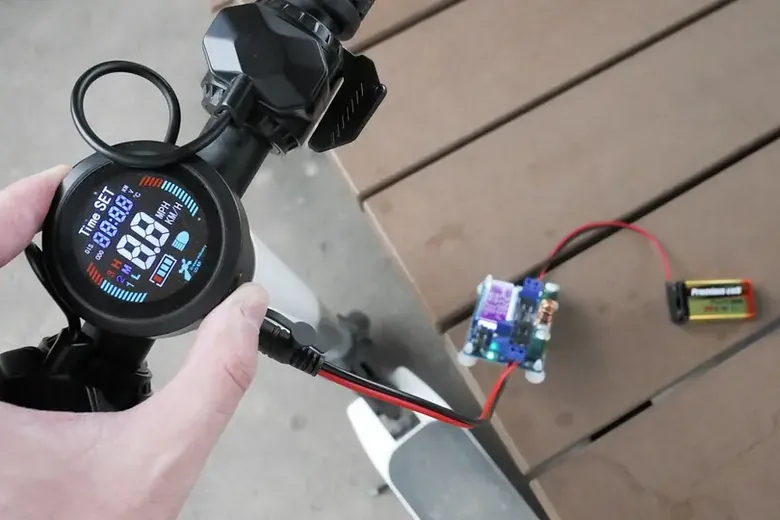 Elektrische step (e-step) van dichtbij